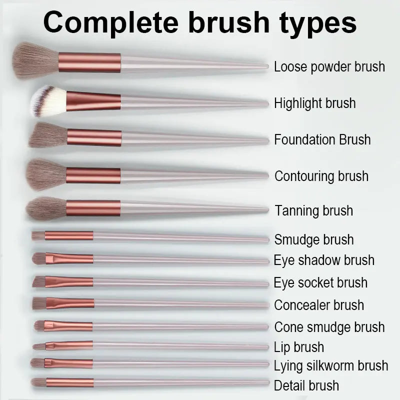 Makeup Brushes Set, Include Powder Foundation Concealers Blush Eye shadows  Makeup Brushes and Powder Puff Makeup Sponge