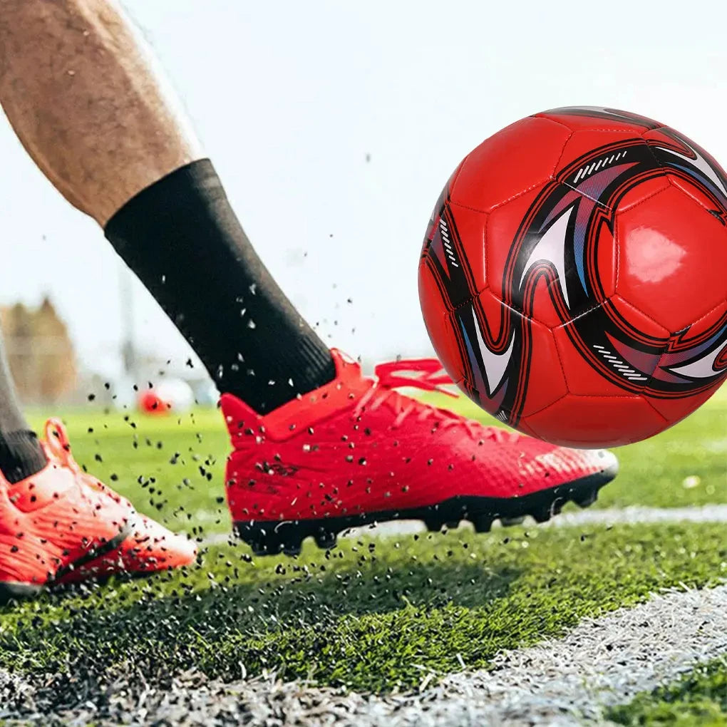 Sialkot Soccer Ball Thicken Waterproof PU Wear-resistant Outdoor Training Machine-stitched Football For Students Training Matche