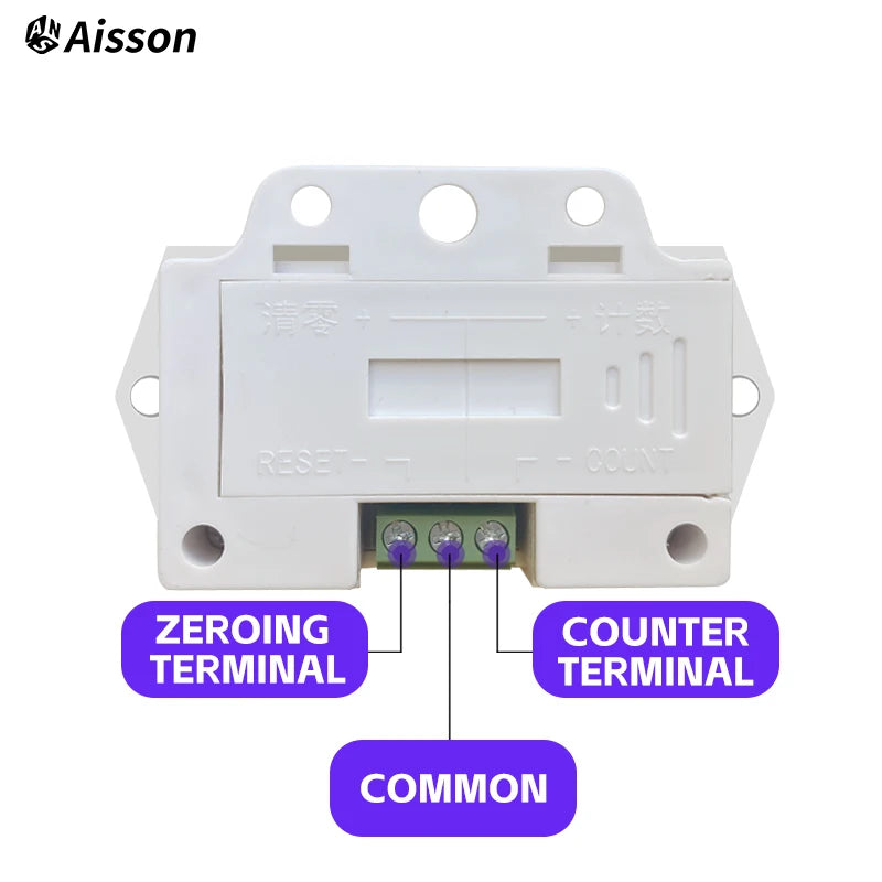 8-Digit Electronic Digital Counter, High-Frequency Punch Counter, No Voltage Counting, No Battery Included, No Sensor Included