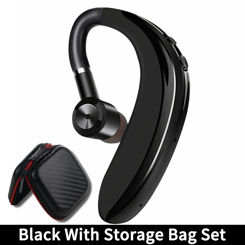 New Single Ear Business Headset Bluetooth Ear Hook Earphone HIFI Stereo Comfortable Wear For Music Work Drive Delivery Headphone