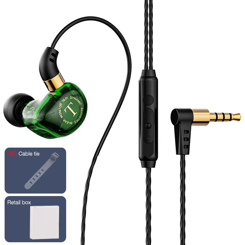 EARDECO HiFi Wired Headphones Heavy Bass In-ear Headphone Headset with Mic Earphone Sport Wire Phone Earbud Headset Stereo