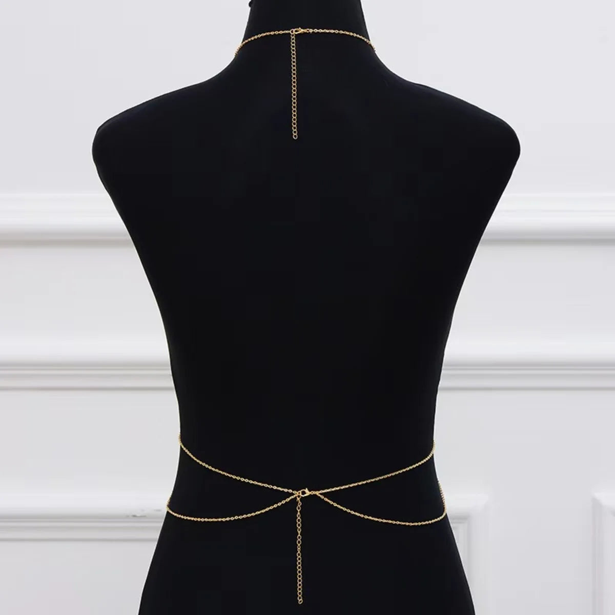 Fashion Trendy Chain Jewelry Accessories Sexy Simple Cross Body Chain Integrated Chain Body chain colar Jewelry Gifts for Women