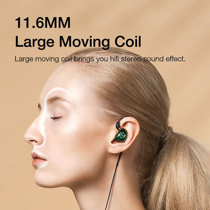 EARDECO HiFi Wired Headphones Heavy Bass In-ear Headphone Headset with Mic Earphone Sport Wire Phone Earbud Headset Stereo