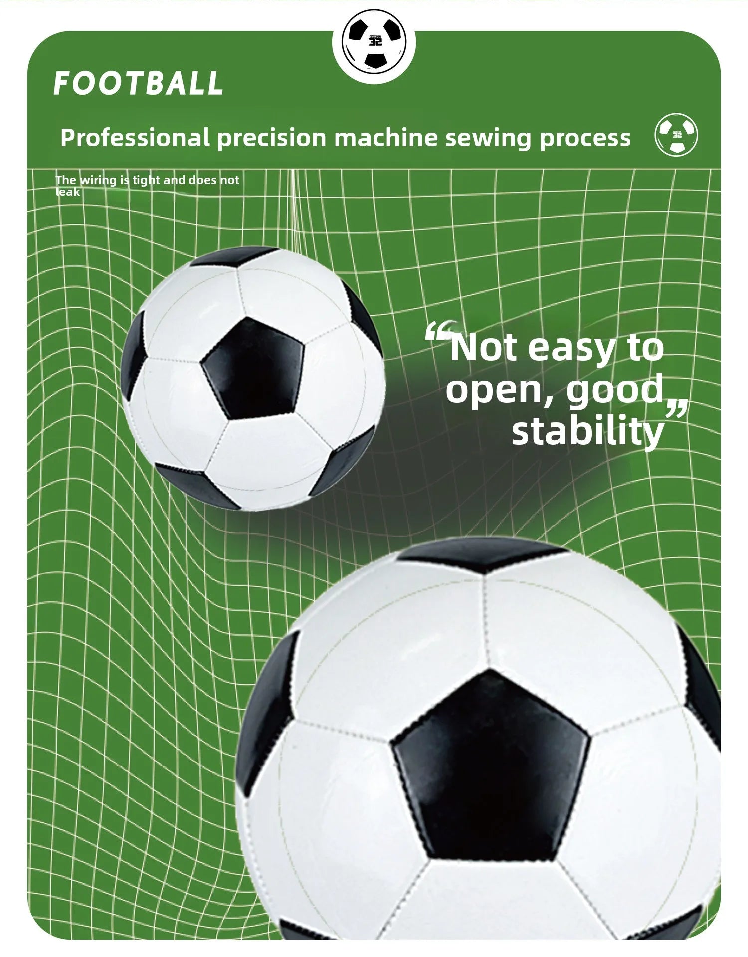 Machine-Sewn PVC Football No. 5 for Adults No. 4 3 for Primary & Secondary School Training Wholesale Competition Footballs