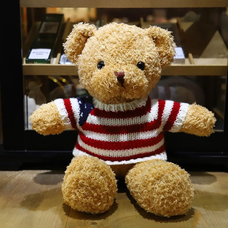 30cm Animal Bear With Clothing Plush Toys Customized Logo Teddy Bear Plush Toys