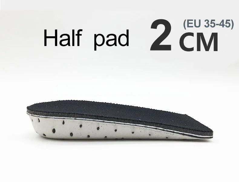 Height Increase Insole 1 Pair Hard Breathable Memory Foam Heel Lifting Inserts Shoe Lifts Shoe Pads Elevator Insoles for Unisex
