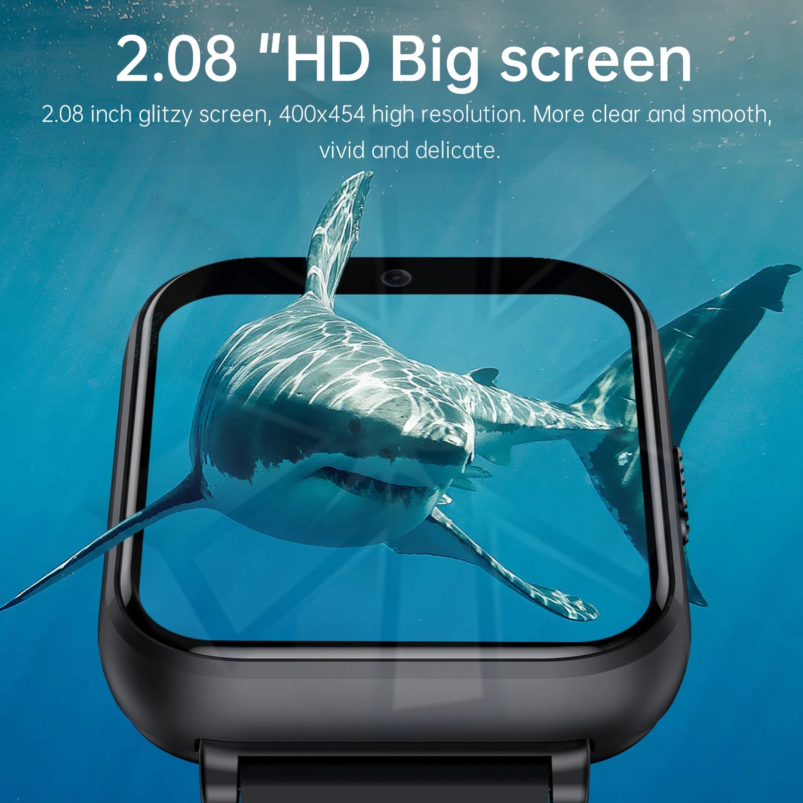 2025 Android Smart Watch 4G with 2.08 Inch Full Round Large Screen SIM Card Slot 4GB RAM 64GB ROM WiFi GPS 4G Smart Watch Q668