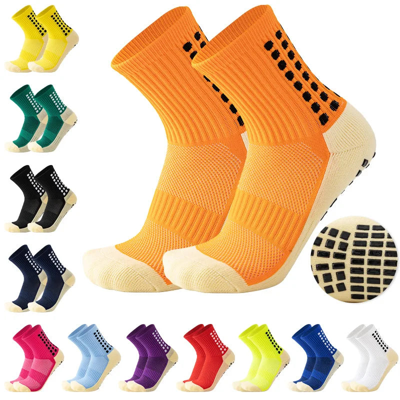 Wholesale Football Grip Socks Soccer Socks Anti Slip Non Slip Grip Pads for Football Basketball Sports Grip Socks