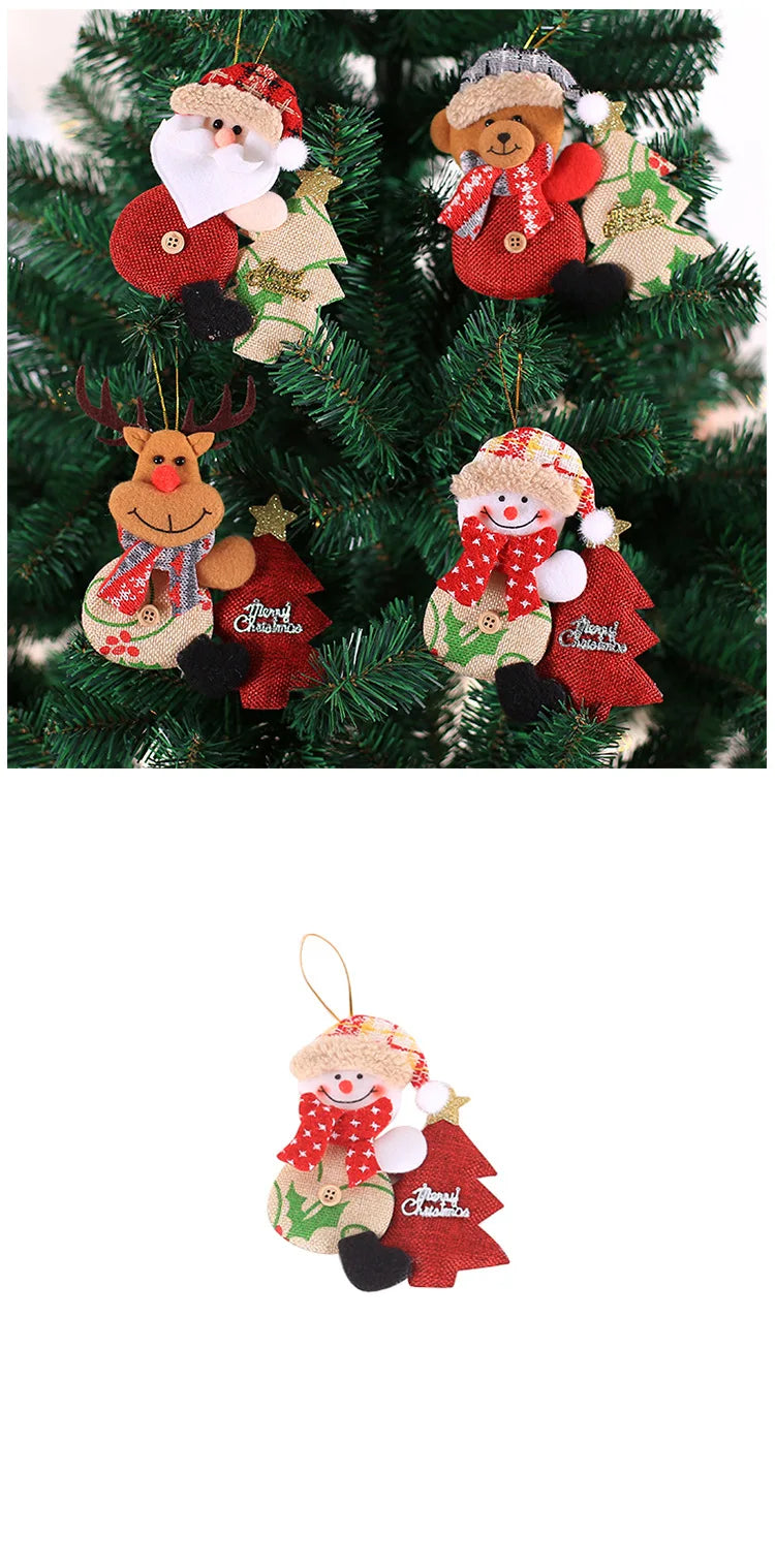 Christmas Decorations for Home Lovely Faceless doll Hanging Pendant Christmas Tree DIY Decor Ornaments Xmas New Year Gifts Kids