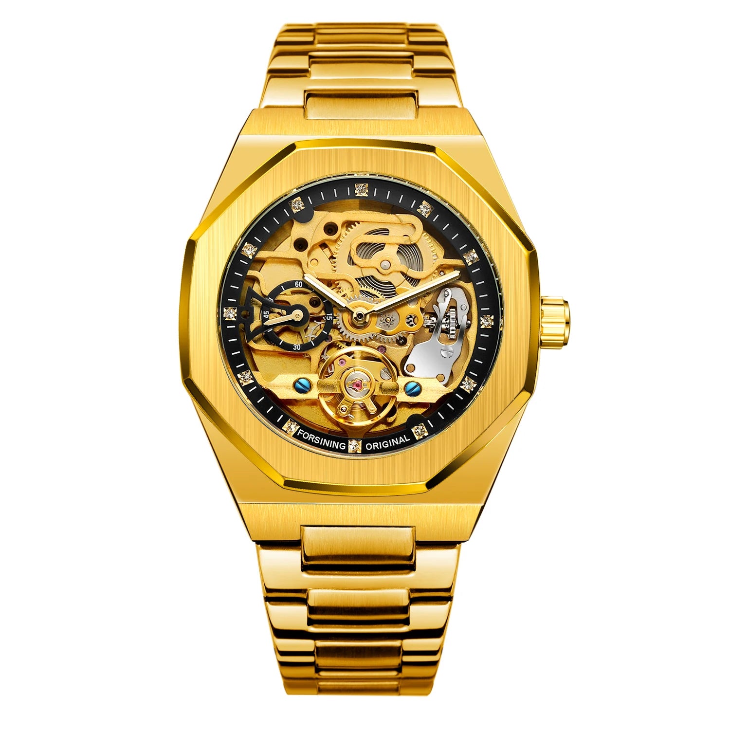 MECHANICAL WATCH  FORSINING Factory  Stainless Steel Mechanical  Watches  for Mens Watches Luxury