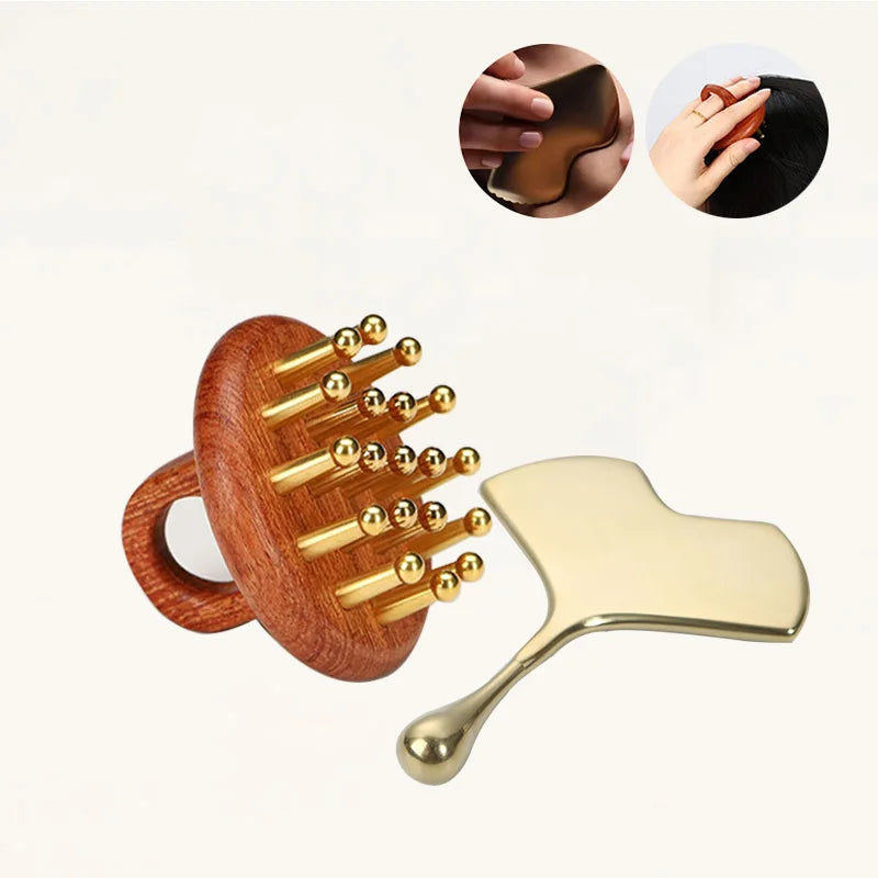 Home Improvement Products 2024 Massage Hair Guasha Comb Gua Sha Massage Tool for Face and Head
