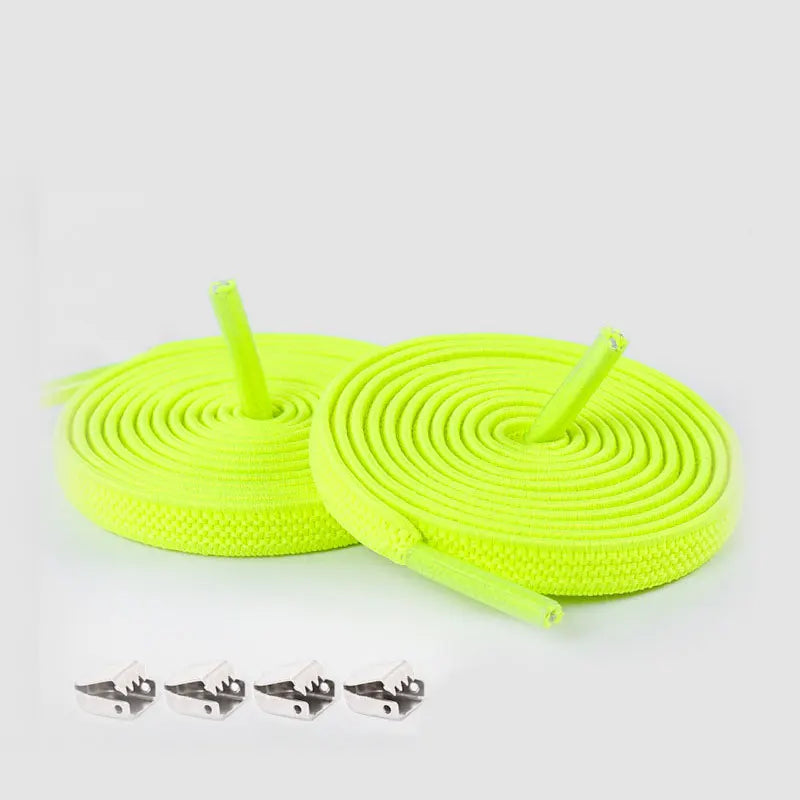 No Tie Shoelaces Elastic Outdoor Leisure Sneakers Quick Safety Flat Shoelace Kids And Adult Unisex Lazy laces