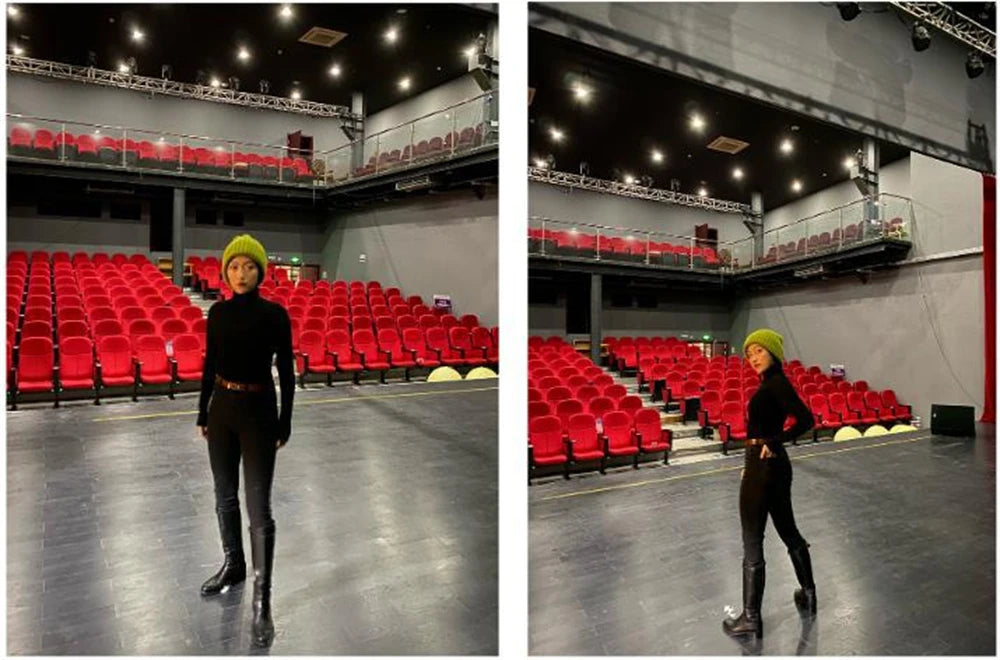 Winter Knitted Women's Hats Lock Temperature Warm Unisex Caps Skin-friendly Soft Big Head Woolen Beanie Clothing Accessories