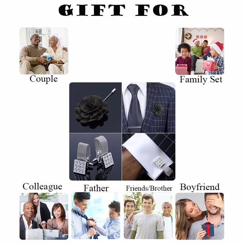 Freemason Masonic Tie Clip and Cufflinks for Men, Gift Box Packed, Mens Jewelry or Accessories, Masonic Gifts for Men.