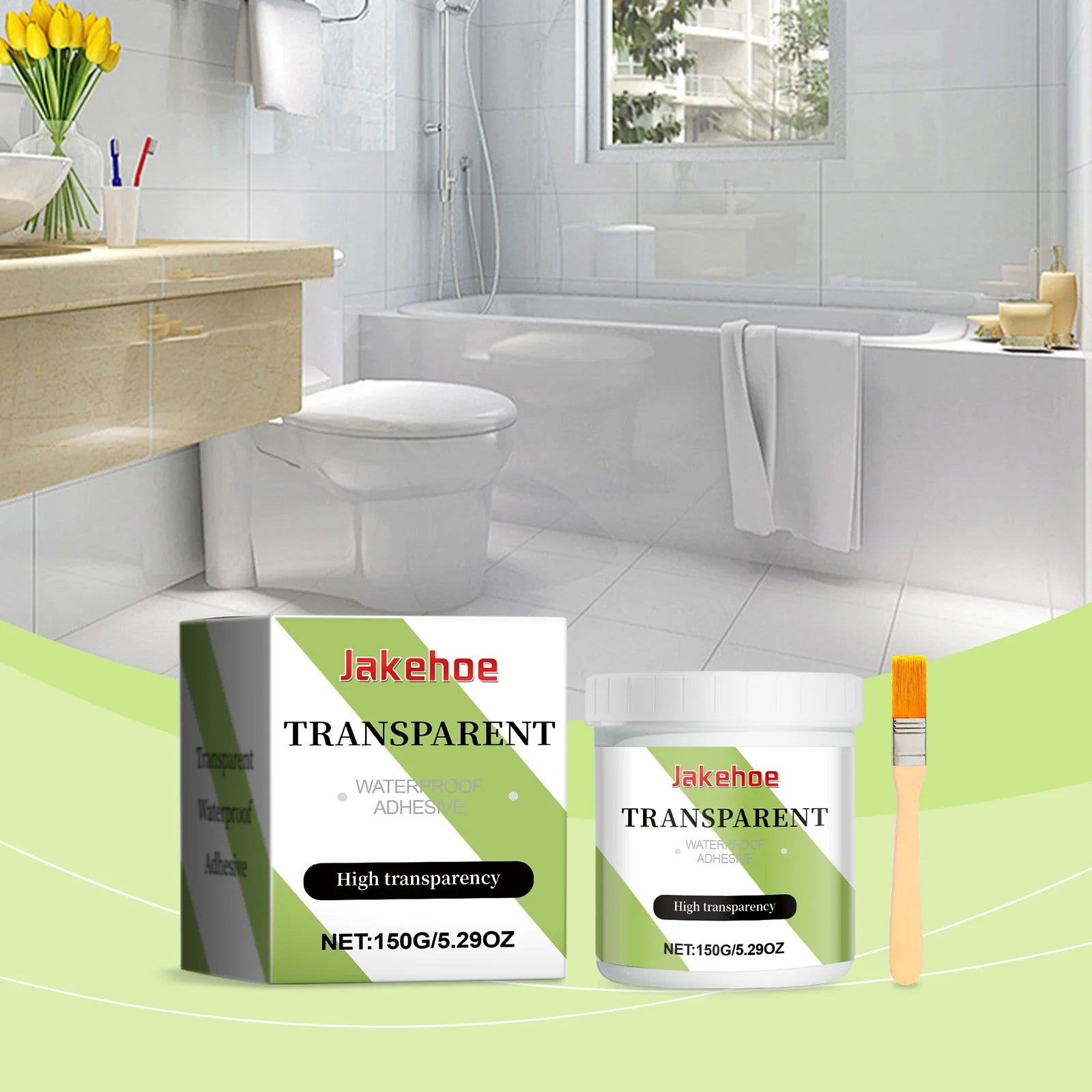 Jakehoe Multi-Purpose Waterproof Glue Home Improvement Leak Repair for Gap Sealant Wear-Resistant Leakproof for Paint Other