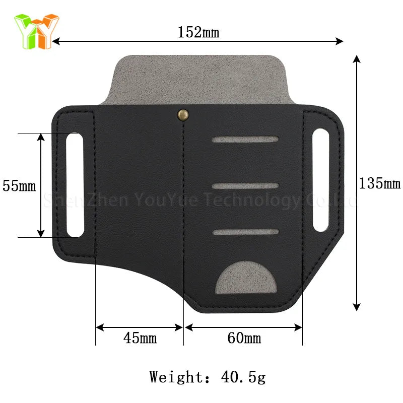 PU Leather EDC Tool Holster Leather Multi Tool Sheath Leatherman  Belt Bag Tote Bag Purse for Home Improvement