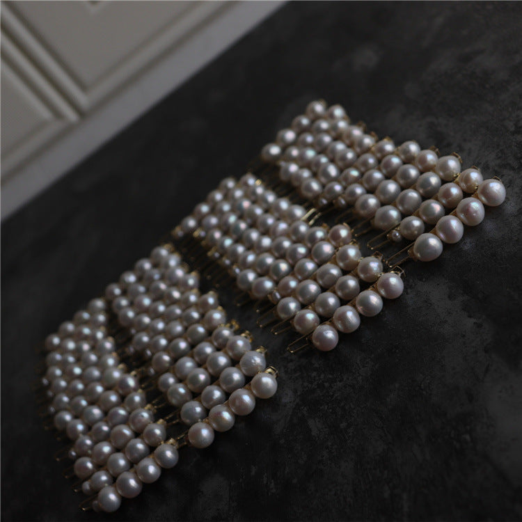 Hair Accessories for Girls Women Hairpins Clips Natural Baroque Freshwater Pearl Elegant Sweet Bridal Ornaments Wedding Gift