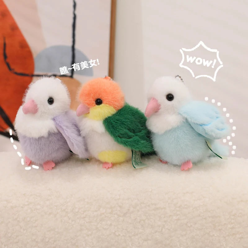 Adorable Mini Plush Bird Toy Soft & Cuddly Birds Plush Keychain for Kids, Collectors & Nature Lovers Perfect Gift Idea