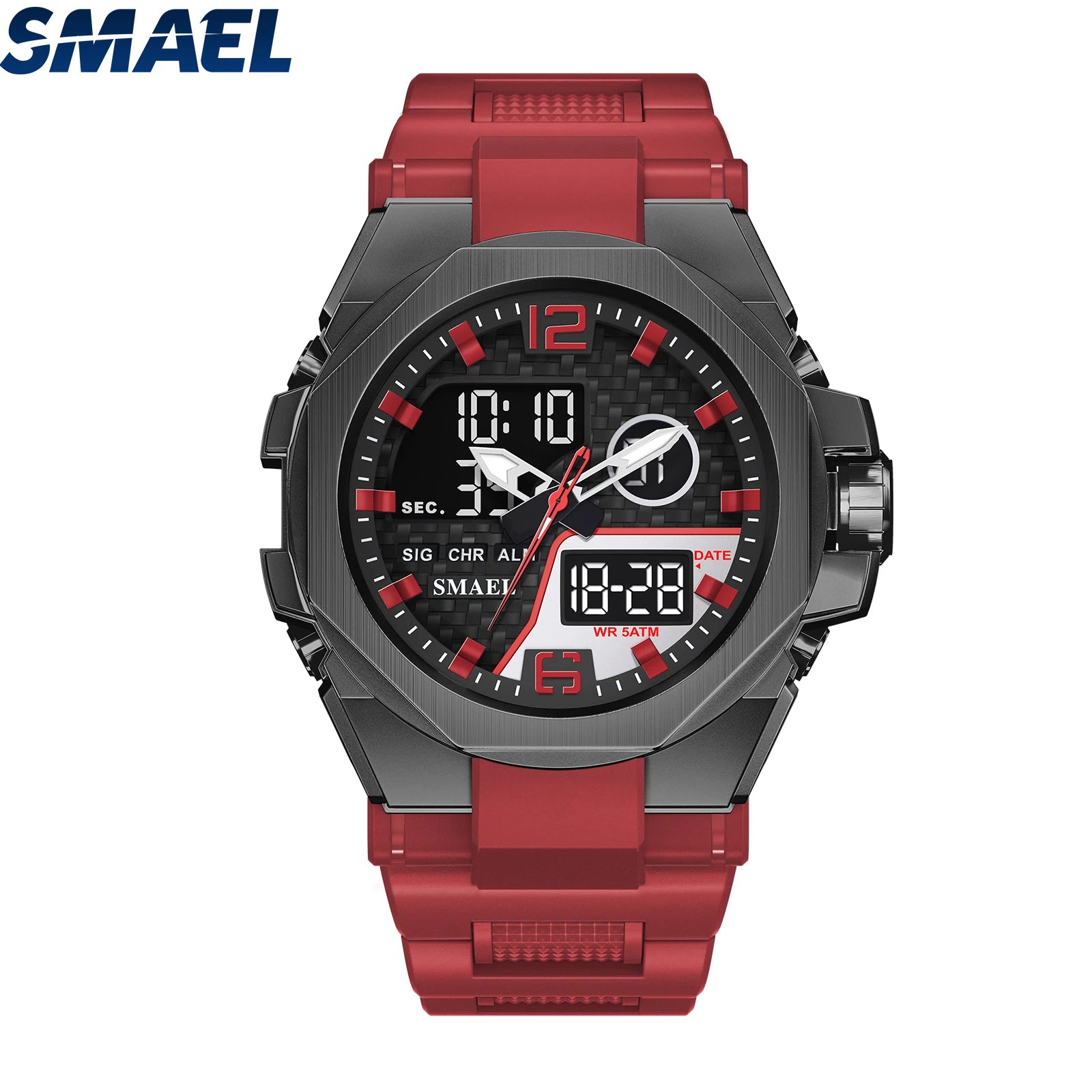 SMAEL 8103 New Hot Selling Fashion Wrist Analog Digital Watch G Sports Shock Waterproof Luminous Alarm Cheap Black Watch Men