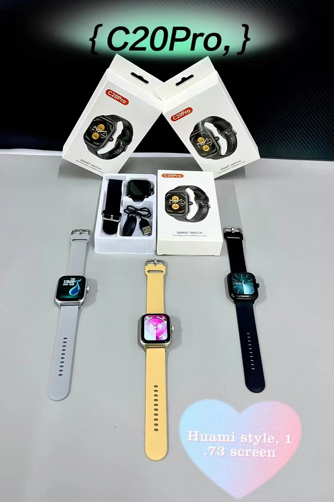 2025 Touch Screen Custom Dial Smart Watch C20 Pro Phone Call Ladies Fitness Waterproof Android Reloj Smartwatch PK CT2 Y13 H13