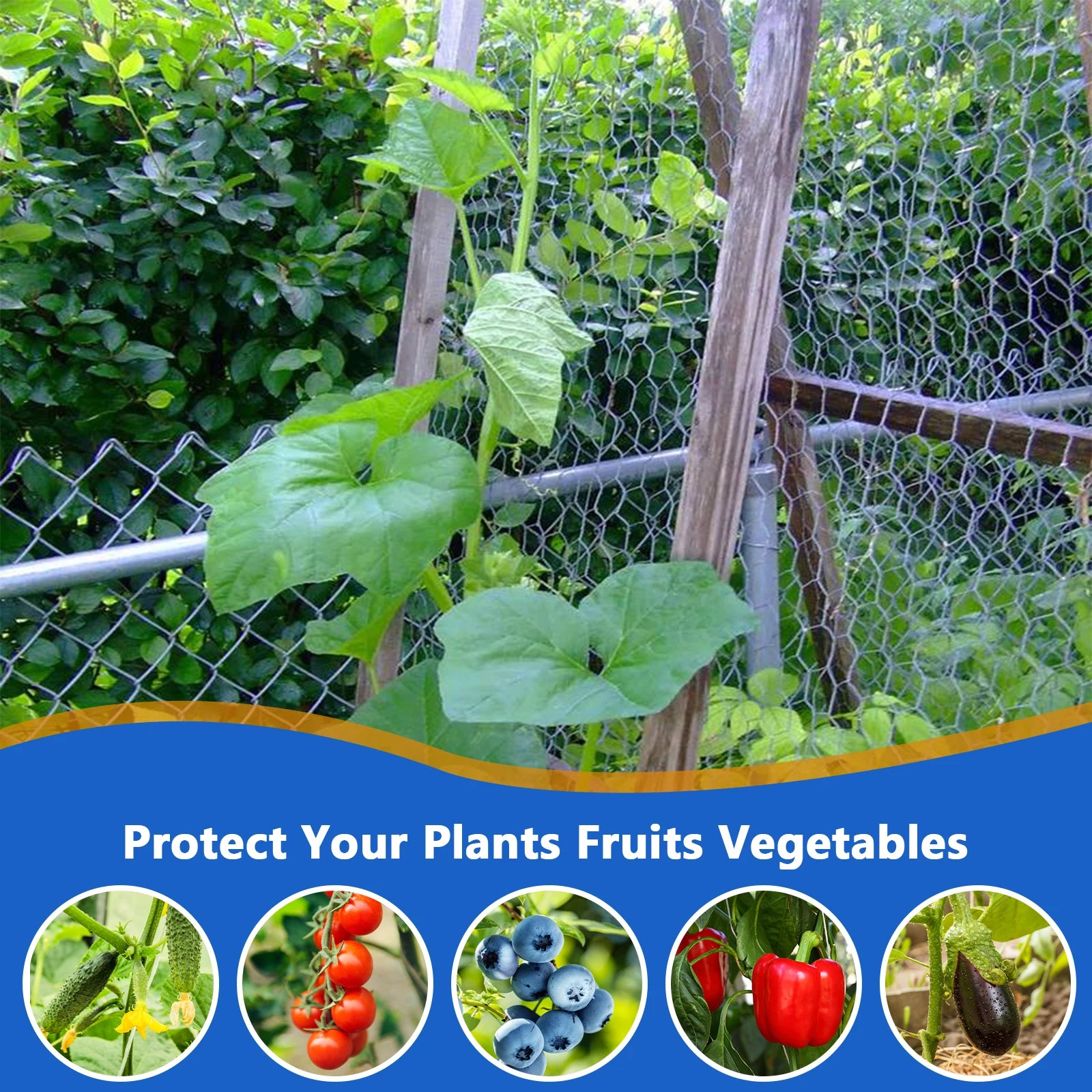 Hexagonal Wire Mesh Wire Roll 23 Gauge  16inch X 40ft Diamond Mesh, Chainlink Fence, Heavy Duty Wire Roll for Home Improvement