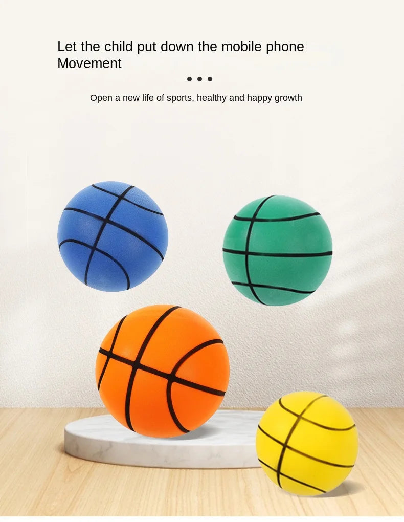 Custom Mute Ball for Sports Training Noiseless Silent Balls with Elasticity for Football & Basketball Equipment