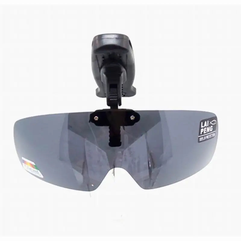 SU01 Fishing Sunglasses with Cap Clip Anti-UV Polarized Wine, Yellow, Gray, Black, Dark Green Coffee especially for Wore Glasses