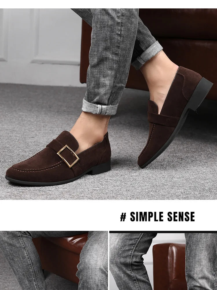New Mens Casual Business Shoes Loafers Men Dress Shoes Faux Suede Driving Shoes Fashion Formal Shoes for Men Sneakers2023