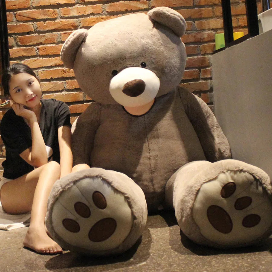 Giant Bear Skin Huge Teddy Big Animals Peluche Bear Comfortabling Super Quality Soft Toys for Girl Huge Size 80cm 340cm OEM 1pc