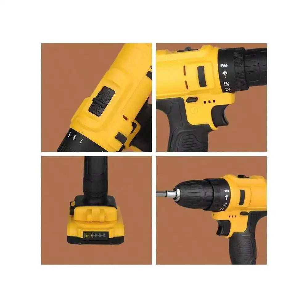 Multi-functional Home Improvement Tool Box with Power Drills for Electric Drilling and Home Decoration