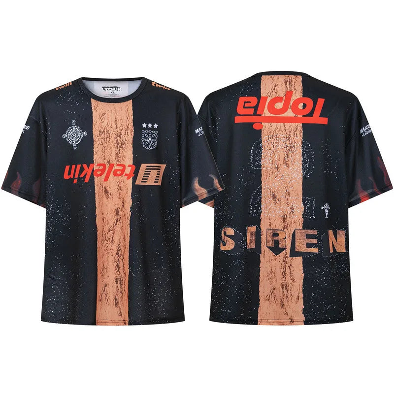 Wholesale American High Quality Football Jersey T-shirt Men's Sports T-Shirt Oversized Fit Fashion Design