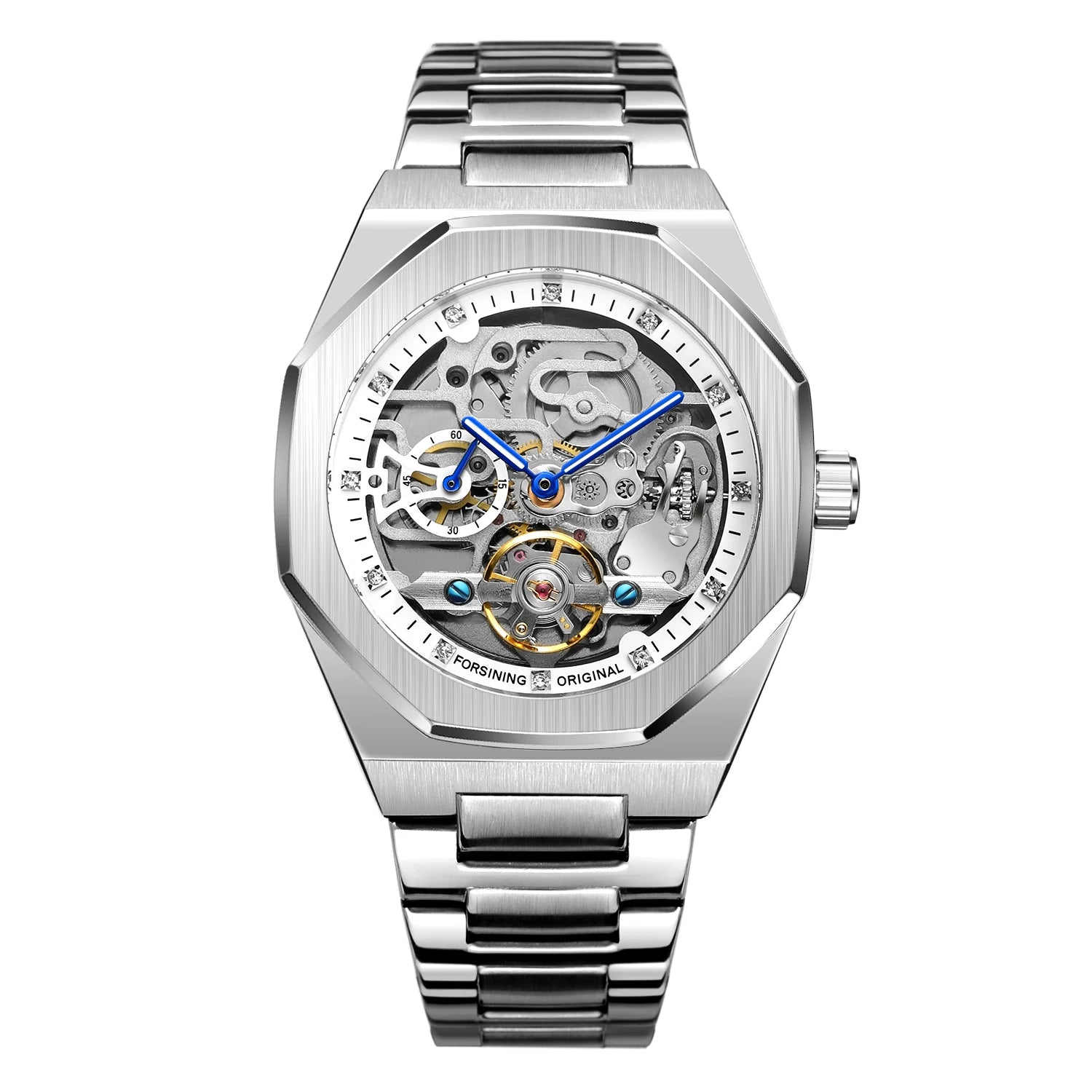 MECHANICAL WATCH  FORSINING Factory  Stainless Steel Mechanical  Watches  for Mens Watches Luxury