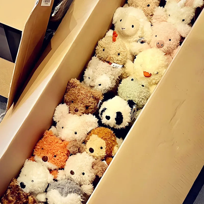 JC UK Jellycats Style Animal Series Super Soft Plush Bear Toy with PP Cotton Little Curly Doll Age 14+