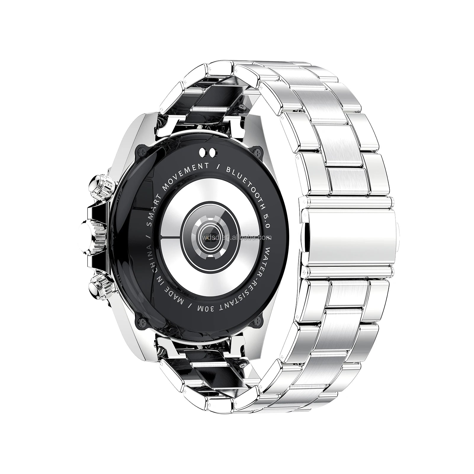 Wedtserha New Fashion Luxury Bt Calling Men Metal Smartwatch Stainless Steel Round Display Aw12 Smart Watch IP68 Waterproof