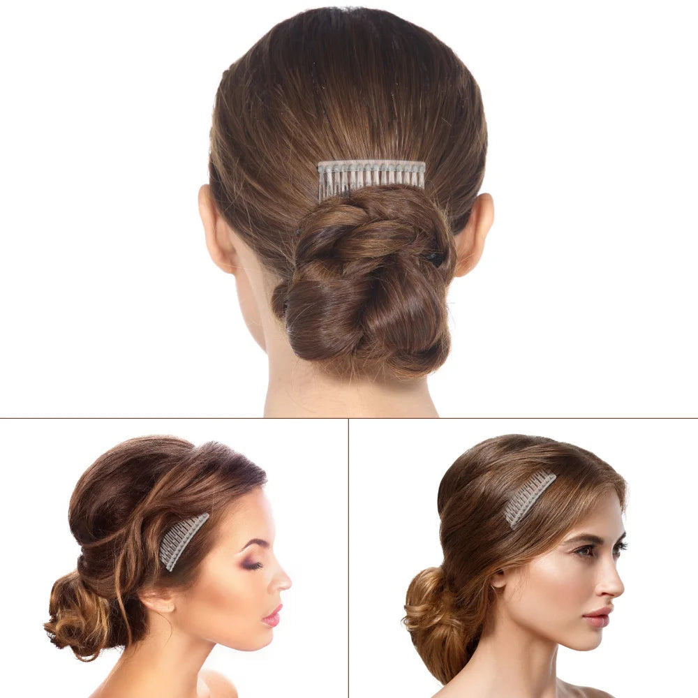 Hair Comb Combs Charms Women Accessories Girls Hair Brushes For Girls Hair Side Combs For Women Clip Teeth Teethed Clips French