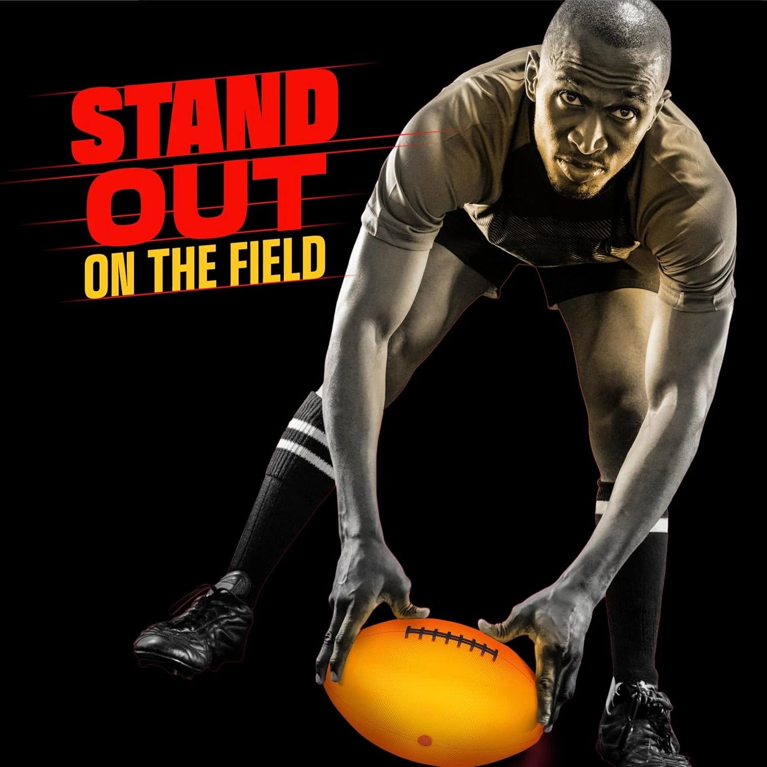 American Football, Rechargeable Luminous Ball, Outdoor Leisure Fitness Toy for Teenagers and Children, Equipped with an air Pump