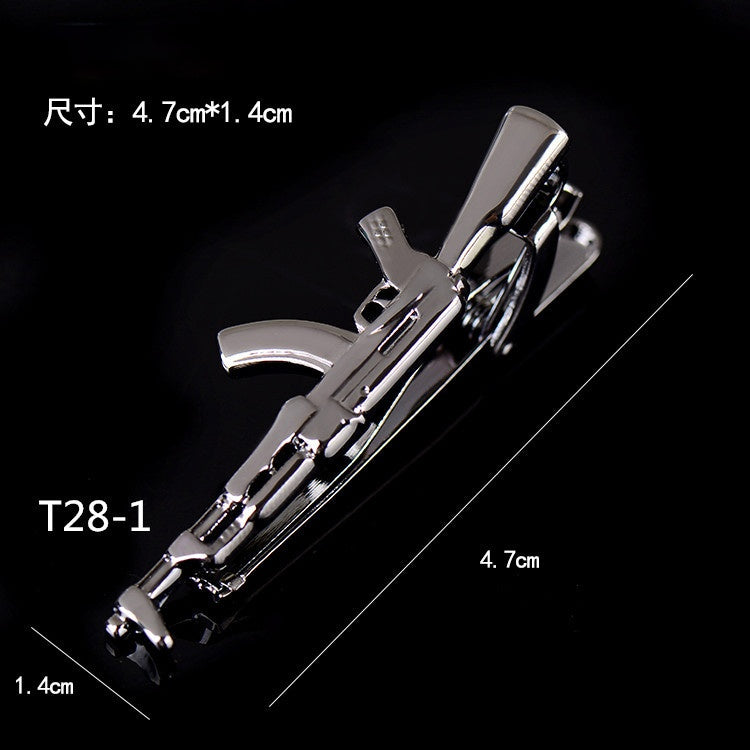 High Quality Metal Tie Clip Black Color Glasses Feather Necktie Clips Pin Luxulry Jewelry Gifts for Men Accessories