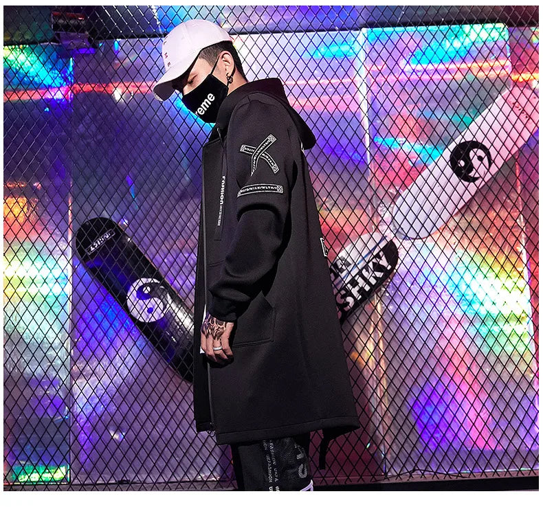 Men's Jacket Fashion Spring Autum Casual Streetwear Hoodie Jacket Men's Overalls Bomber Jacket Mens Windbreaker Coat Man Outwear