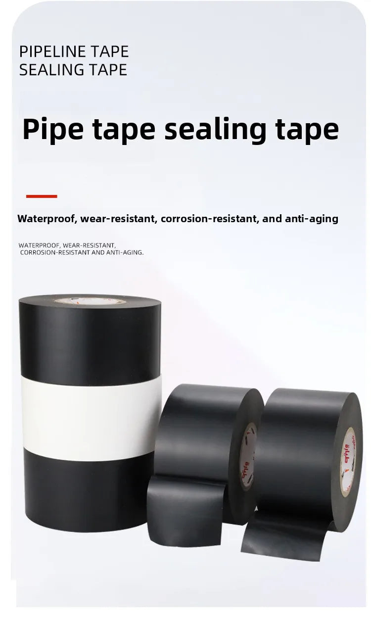 Heavy Duty Waterproof PVC Duct Tape Rubber Home Camp 48mm Soft Plastic Pipe Wrapping Single Sided Heat Resistant Masking