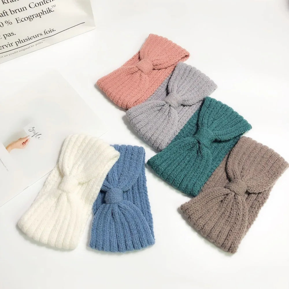 Winter Warm Headband for Women Woolen Knitting Headbands Wool Knitted Elastic Headband Headwear Girls Hair Band Hair Accessories