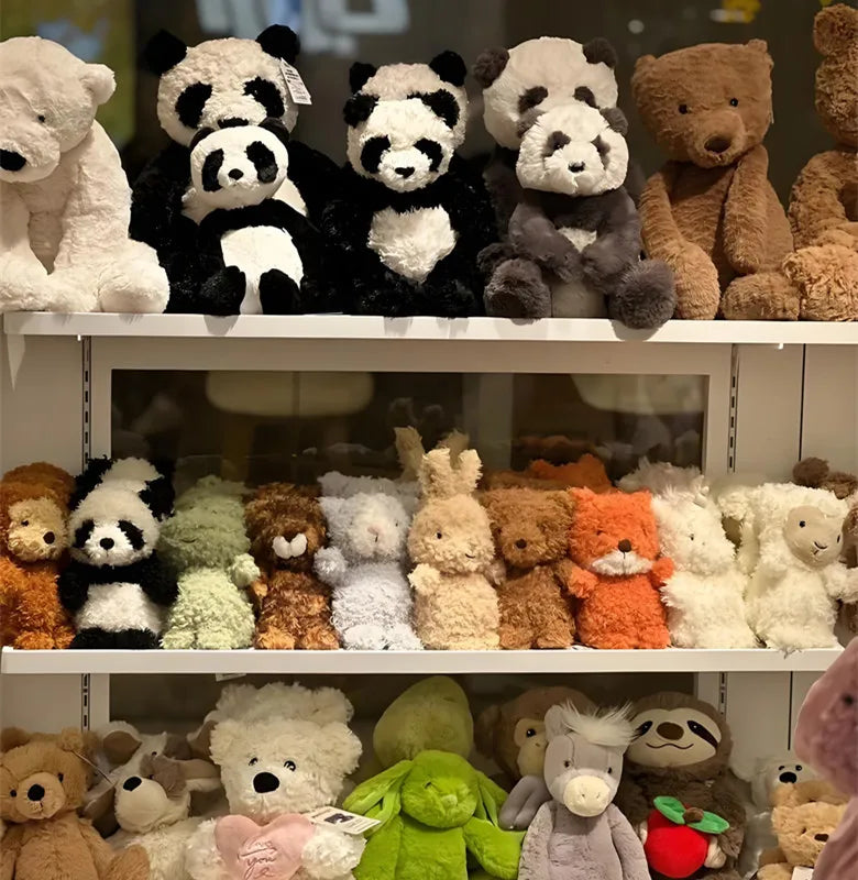 JC UK Jellycats Style Animal Series Super Soft Plush Bear Toy with PP Cotton Little Curly Doll Age 14+