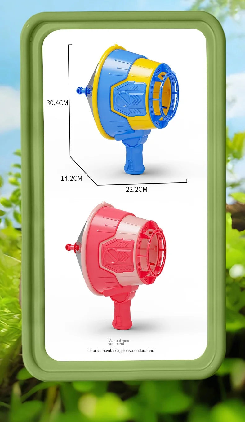 Air Gun Creative Handheld Air Bubble Machine Outdoor Bubble-Blowing Gun Toy for Boys Girls Children New Type Creative Children's