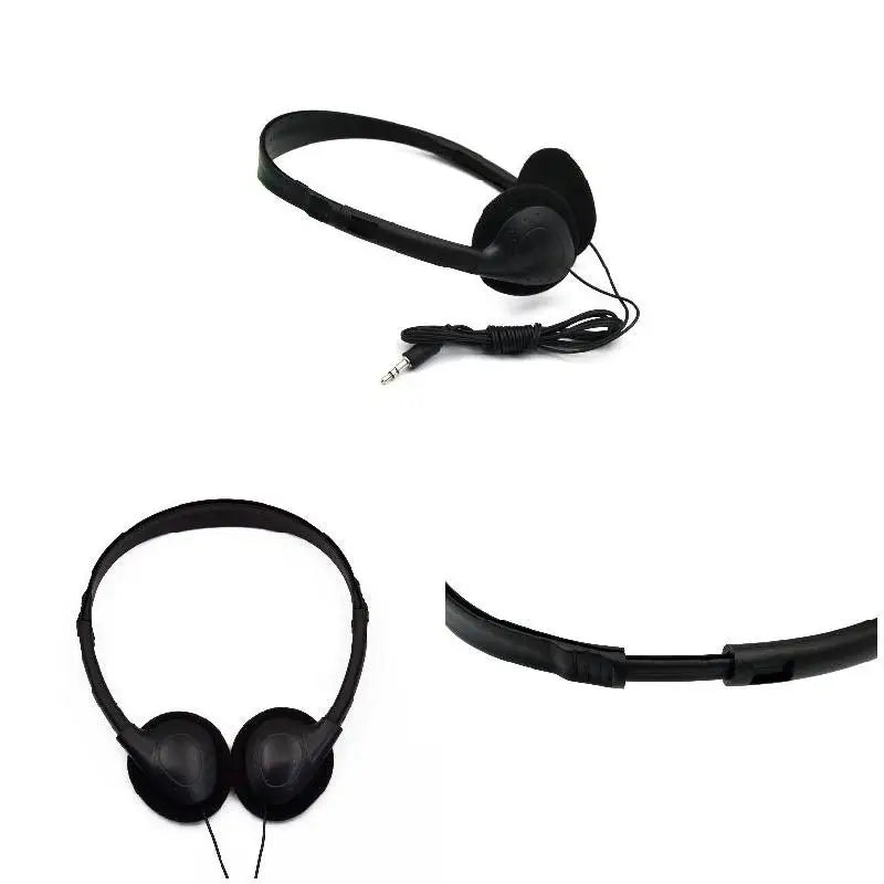 Head-mounted Computer Headset No Microphone Gaming Headset Noise Canceling Sports MP3 Earphone Wired Stereo Headset Universal