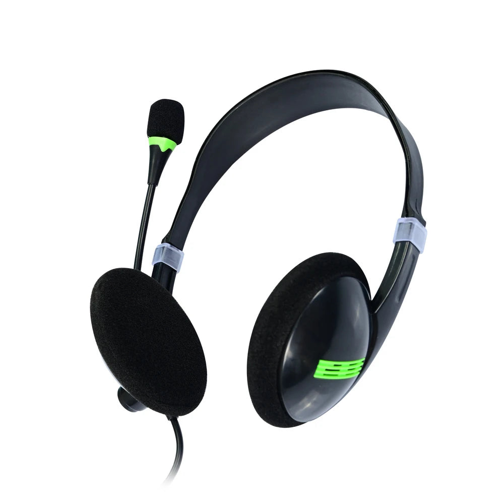 USB Interface Headset Gaming Laptop PC Earplugs Noise Reduction Stereo Wired Headset With Microphone