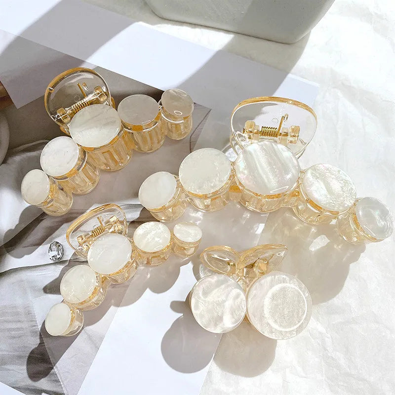 Fashion Hair Accessories Hair Clips for Women Elegant Solid Color Claw Clip Girls Hair Clips Hair Barrettes Clip Hair Headwear