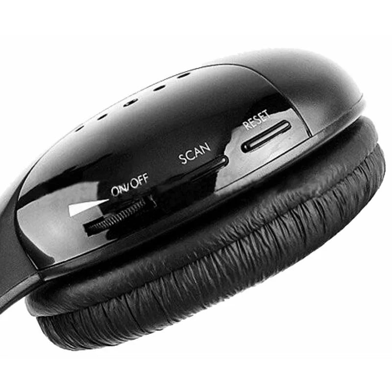 High Quality Headsets 5 IN 1 HIFI Wireless Headphones TV/Computer FM Radio Earphones with Microphone Wireless Receiver MH2001