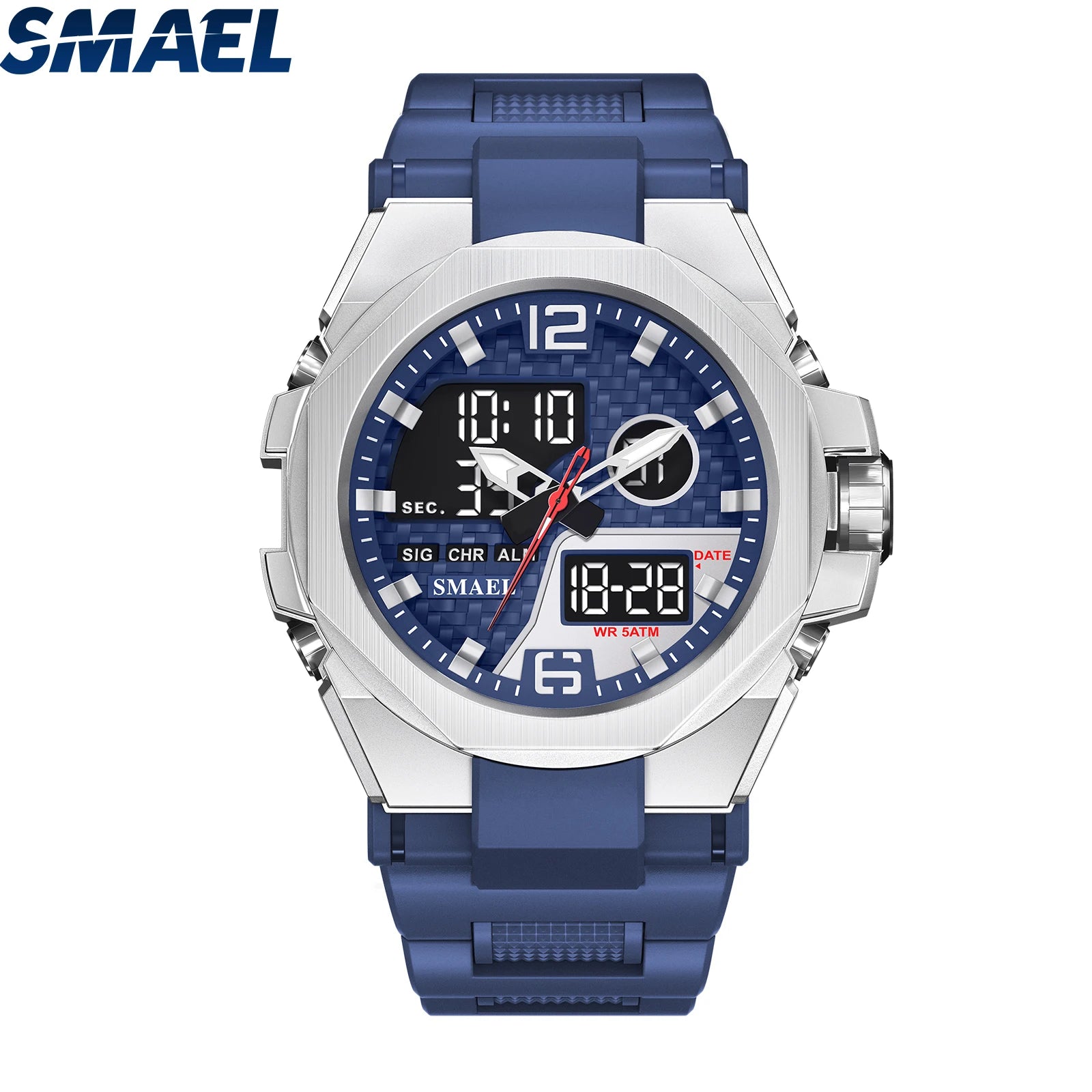 SMAEL 8103 New Hot Selling Fashion Wrist Analog Digital Watch G Sports Shock Waterproof Luminous Alarm Cheap Black Watch Men