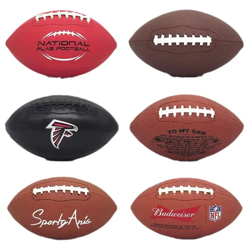 Durable High Quality PU Composite Leather Junior Youth Size 6 Size 7 American Football