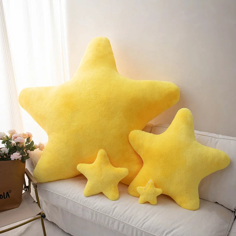 New Arrival Star Pillow Plush Stuffed Star Shaped Pillow Cute Toy for Kids Colorful Star Cushion