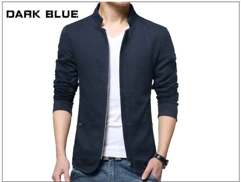 MRMT 2025 Brand Men's Jackets Collar Cotton Washed Overcoat For Male Slim Casual Men Jacket Man Coat Outer Wear Clothing